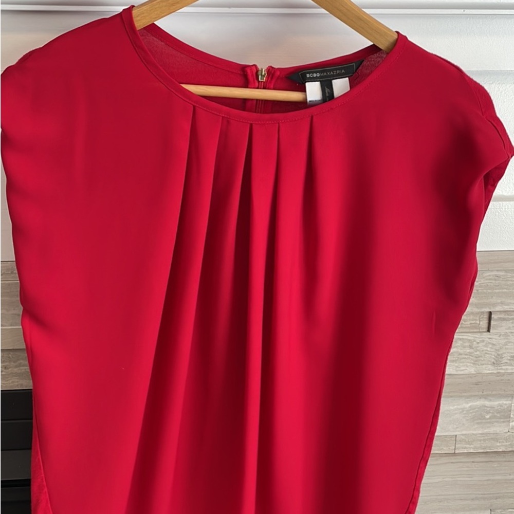 BCBG Size small red blouse